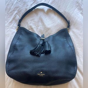 Kate Spade Black Shoulder Bag With Tassels